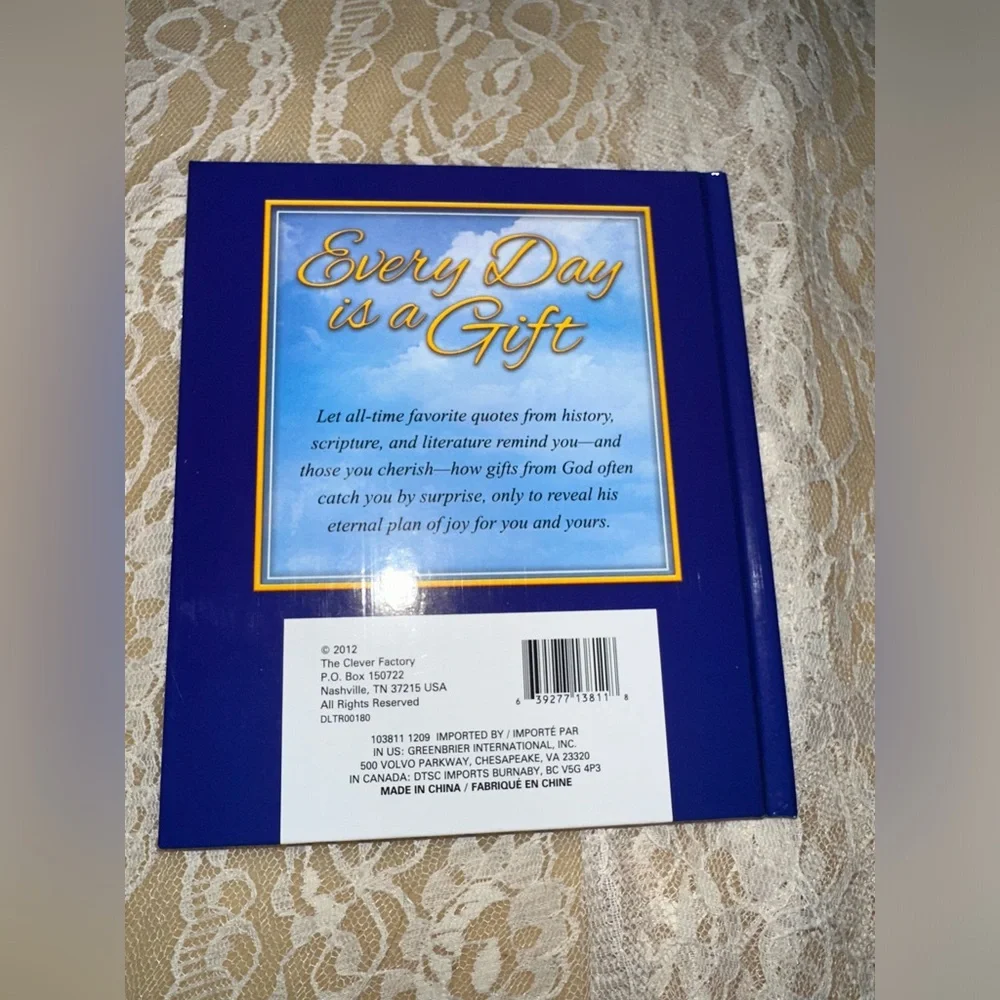 Inspirational Thoughts Book with Beach Cover